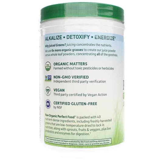 Raw Organic Perfect Food Green Powder, GOL